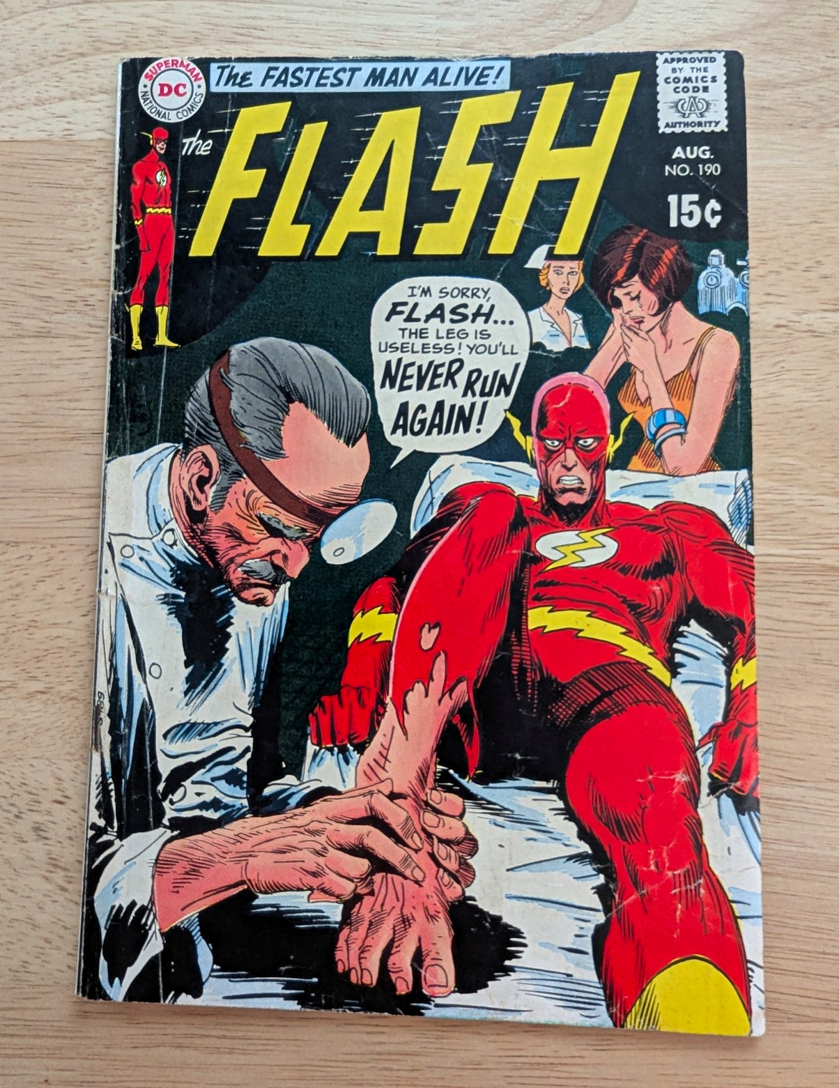 DC Comics The Flash #190 Silver Age 1969 G/VG