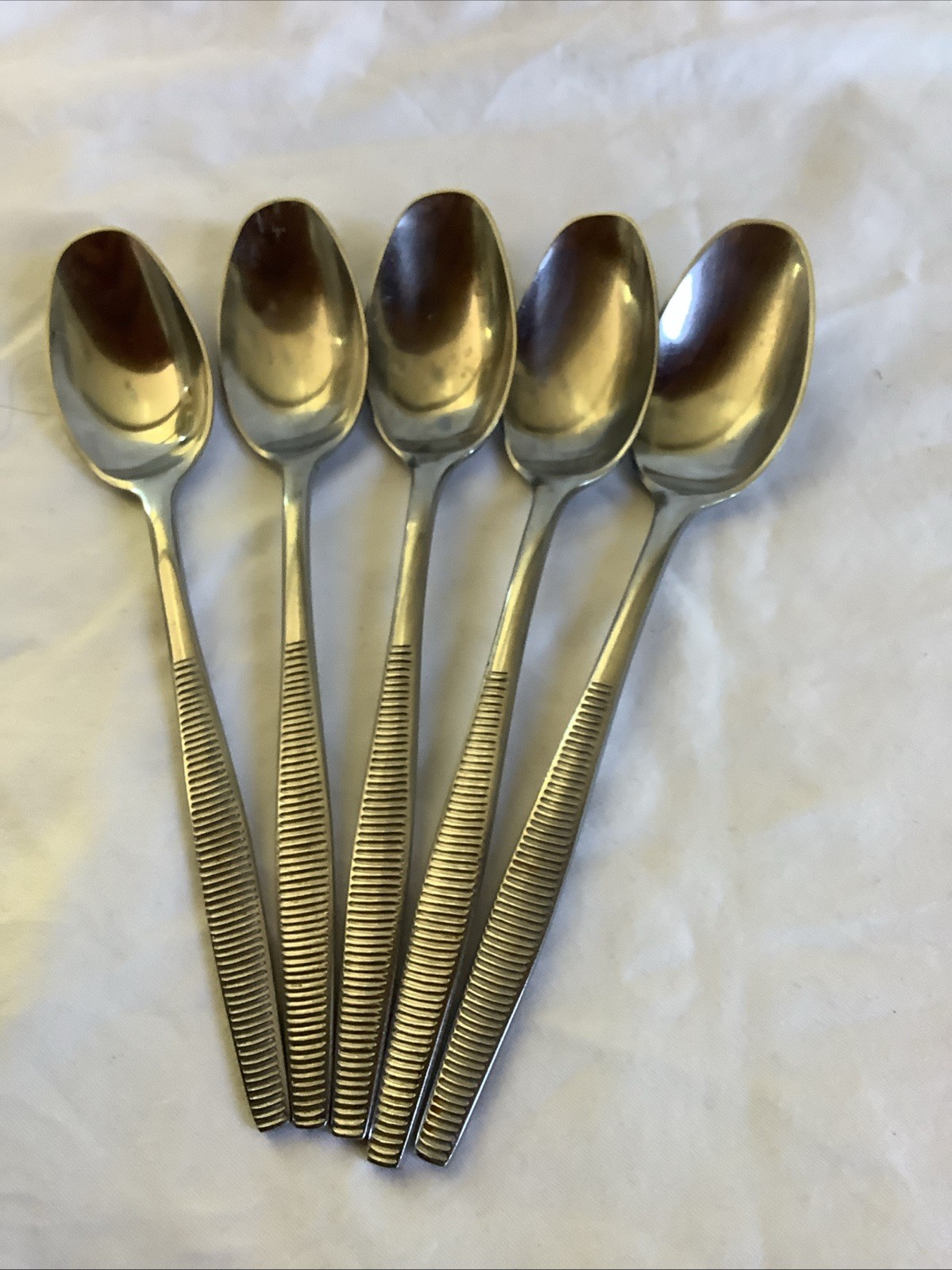 Dansk Designs Germany Stainless Flatware JHQ “ Variation VI” Ducks (4)Soup Spoon Dansk Designs Germany Stainless Flatware JHQ “ Variation VI” Ducks (4)Soup Spoon