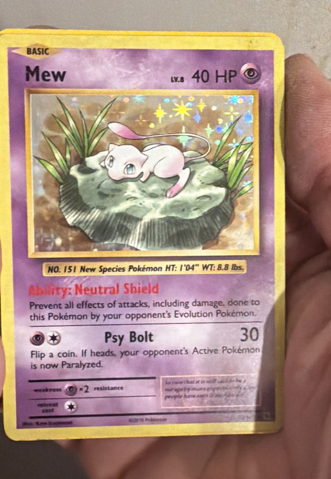 Mew 53/108 Evolutions Holo Excellent Condition Mew 53/108 Evolutions Holo Excellent Condition