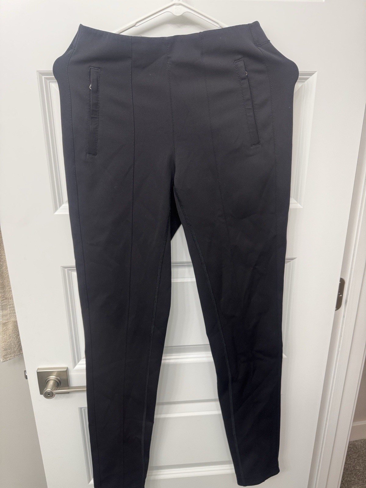 lululemon athletica Luon Black High Rise Ankle Yoga Leggings Women 4 lululemon athletica Luon Black High Rise Ankle Yoga Leggings Women 4