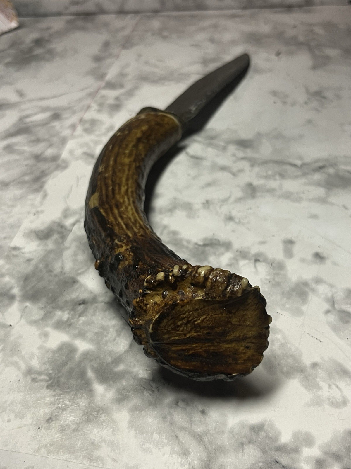 Custom Vintage stag blade knife , exquisite piece hand made deer stag