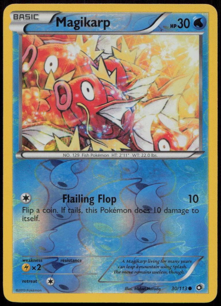 Magikarp 30/113 LP Legendary Treasures Common Reverse Holo Pokemon