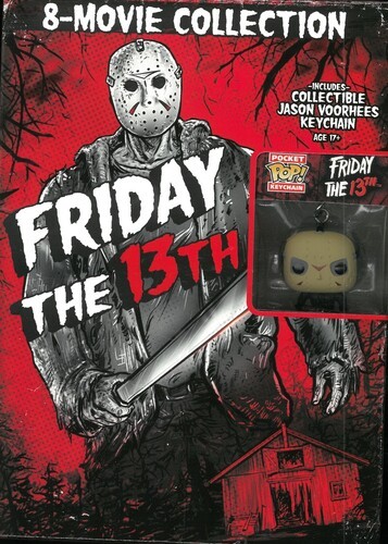 Friday the 13th: 8-Movie Collection (With Funko Pocket Pop Jason Keychain) [New