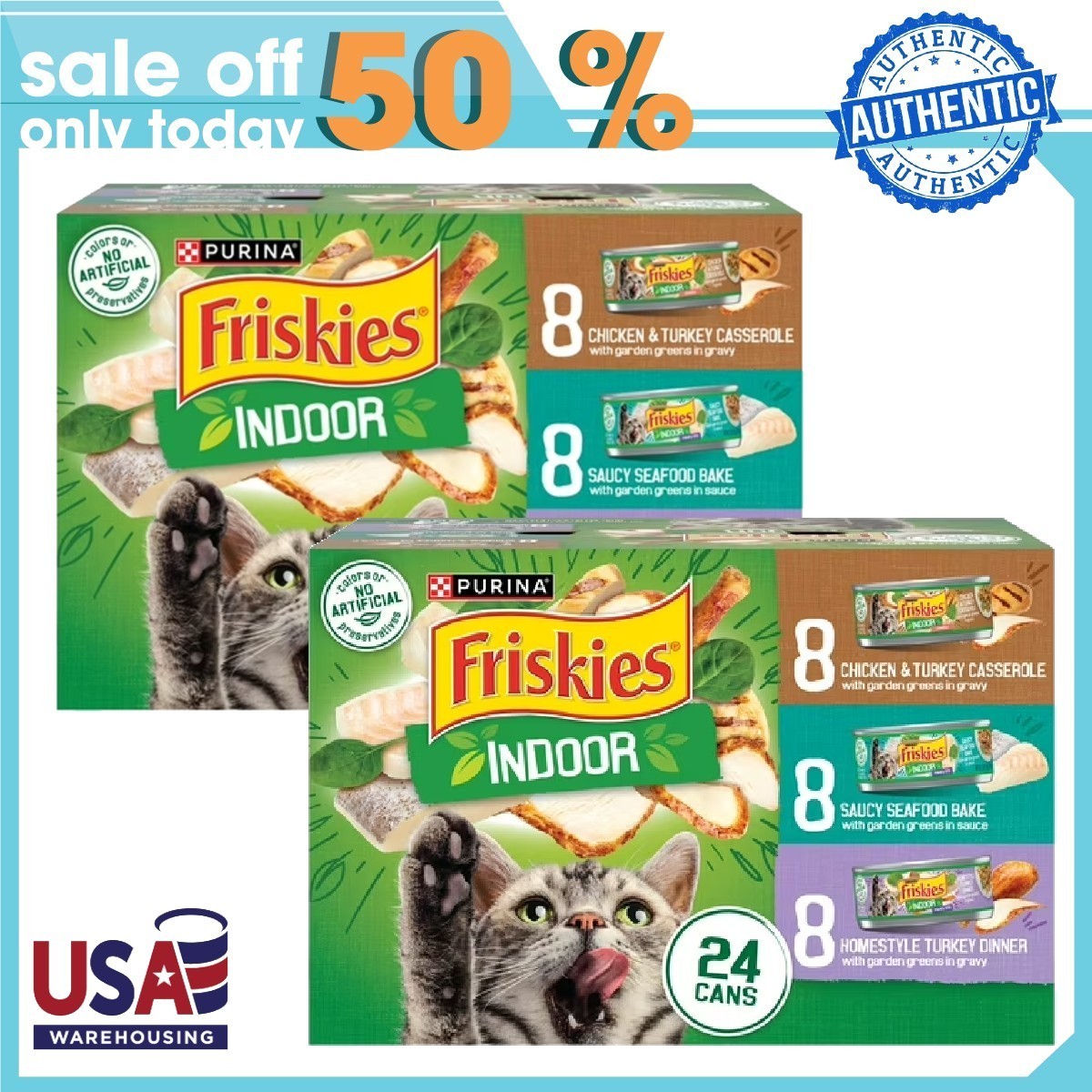Purina Friskies indoor Wet Cat Food Variety Pack, 5.5 oz Cans (48 Pack) Purina Friskies indoor Wet Cat Food Variety Pack, 5.5 oz Cans (48 Pack)