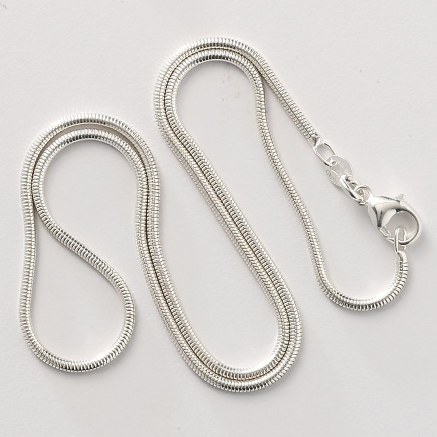 Men&Women's 925 Sterling Silver Tarnish-Free Italian Snake Chain Necklace 16-24*