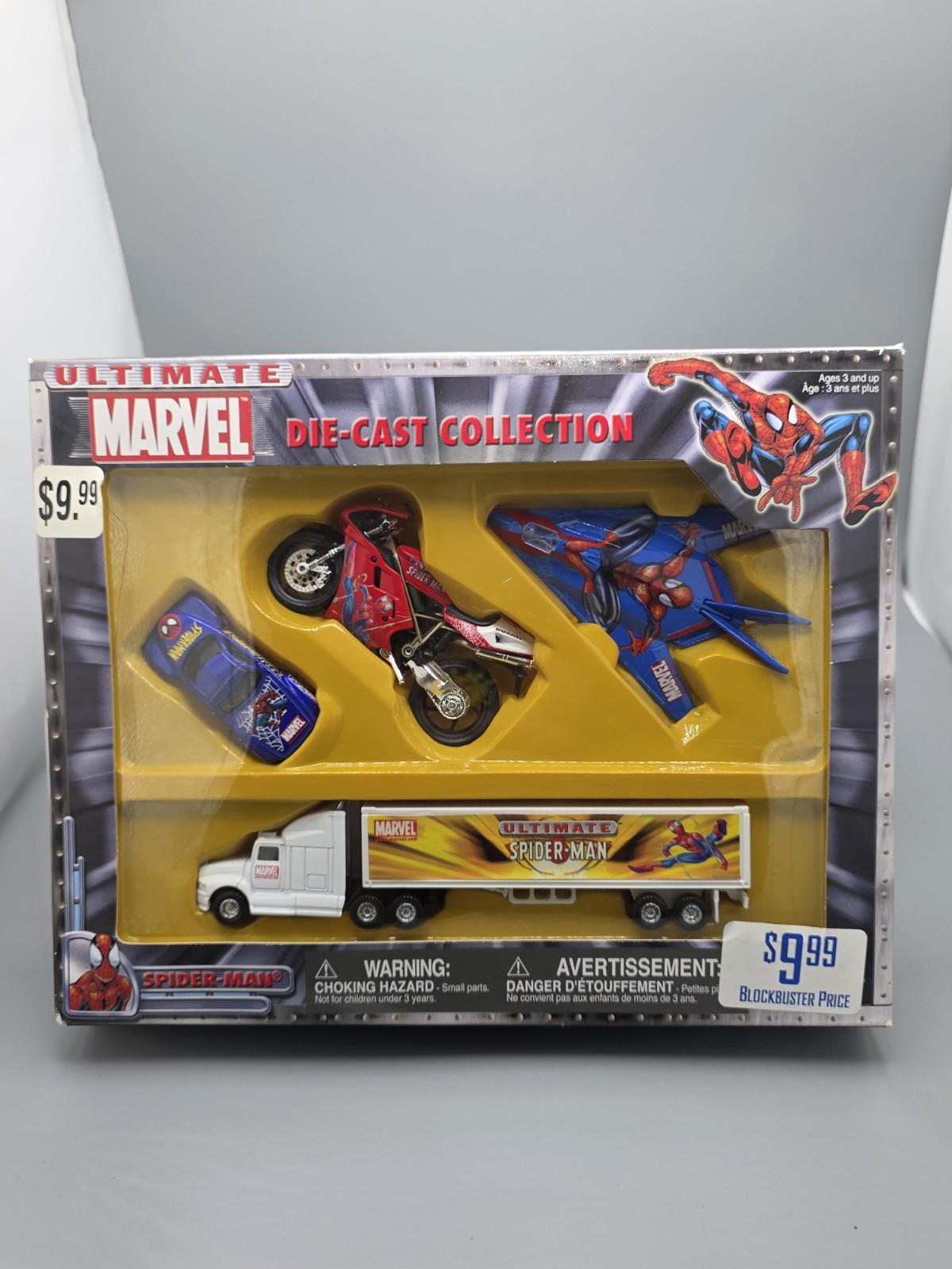 2002 Maisto Ultimate Marvel Spider-Man Die-Cast 4 Vehicle Set 12287 Sealed 2002 Maisto Ultimate Marvel Spider-Man Die-Cast 4 Vehicle Set 12287 Sealed