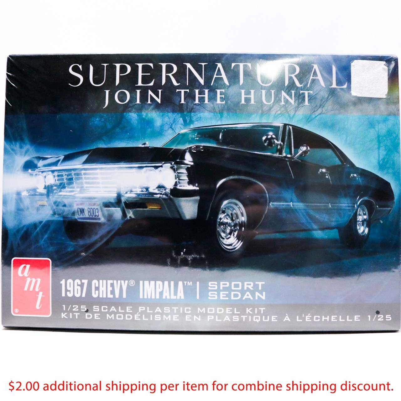 AMT Supernatural 1967 Chevy Impala Sport Sedan 1:25 Scale Model Car Kit AMT Supernatural 1967 Chevy Impala Sport Sedan 1:25 Scale Model Car Kit