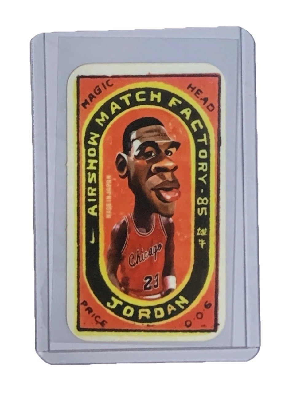 1985 MICHAEL JORDAN Rookie RC Airshow Matchbox Japan Tobacco NO 1986 Fleer BULLS 1985 MICHAEL JORDAN Rookie RC Airshow Matchbox Japan Tobacco NO 1986 Fleer BULLS