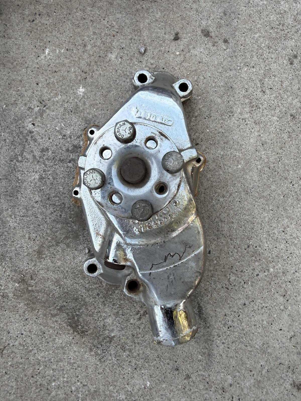 Vintage Chromed 1963-1968 Chevy SBC Water Pump. Hot Rod Rat Rod. Vintage Chromed 1963-1968 Chevy SBC Water Pump. Hot Rod Rat Rod.