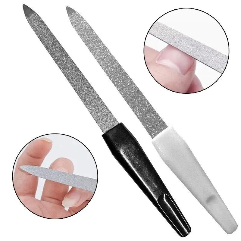 1PC Nail Art Professional File Metal Double Sided High Quality Manicure Pedicure