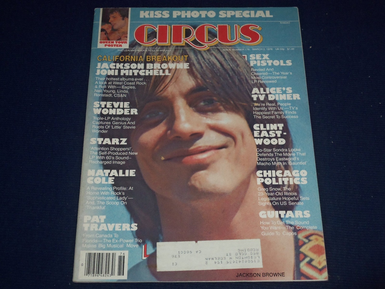 1978 MARCH 2 CIRCUS MAGAZINE - JACKSON BROWE COVER - GREAT PHOTOS - J 780
