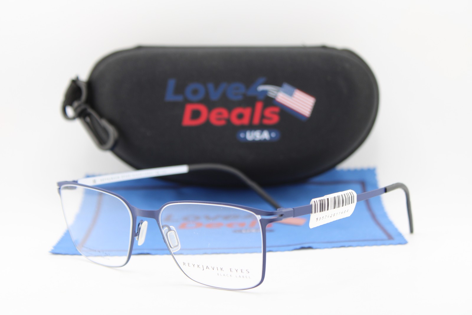 NEW REYKJAVIK EYES 116847 LUKAS COL3 BLUE WHITE BLACK AUTHENTIC EYEGLASSES 53-17 NEW REYKJAVIK EYES 116847 LUKAS COL3 BLUE WHITE BLACK AUTHENTIC EYEGLASSES 53-17