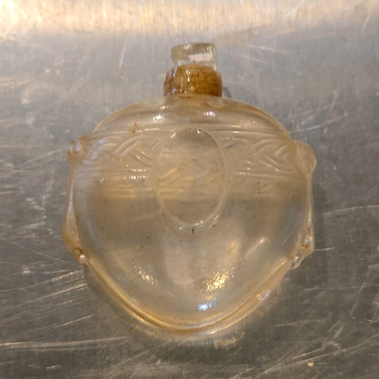 Antique c.1915 French Glass Perfume Bottle Rigaud Un Air Embaume AS IS Antique c.1915 French Glass Perfume Bottle Rigaud Un Air Embaume AS IS