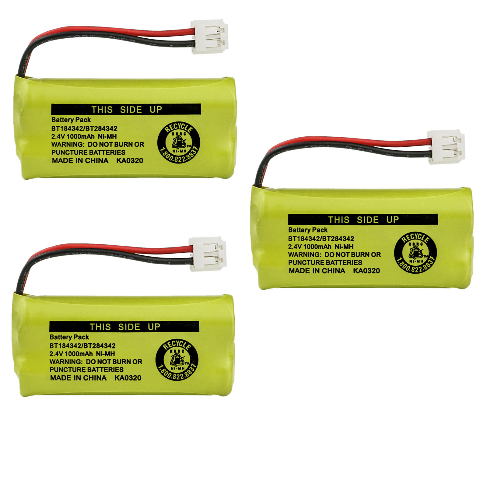 Kastar 3-Pack Battery BT184342 BT284342 for AT&T Vtech GE RCA and Clarity Phone Kastar 3-Pack Battery BT184342 BT284342 for AT&T Vtech GE RCA and Clarity Phone