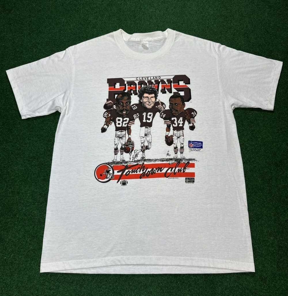 Vintage 80s Cleveland Browns Caricature Salem T Shirt AN42128