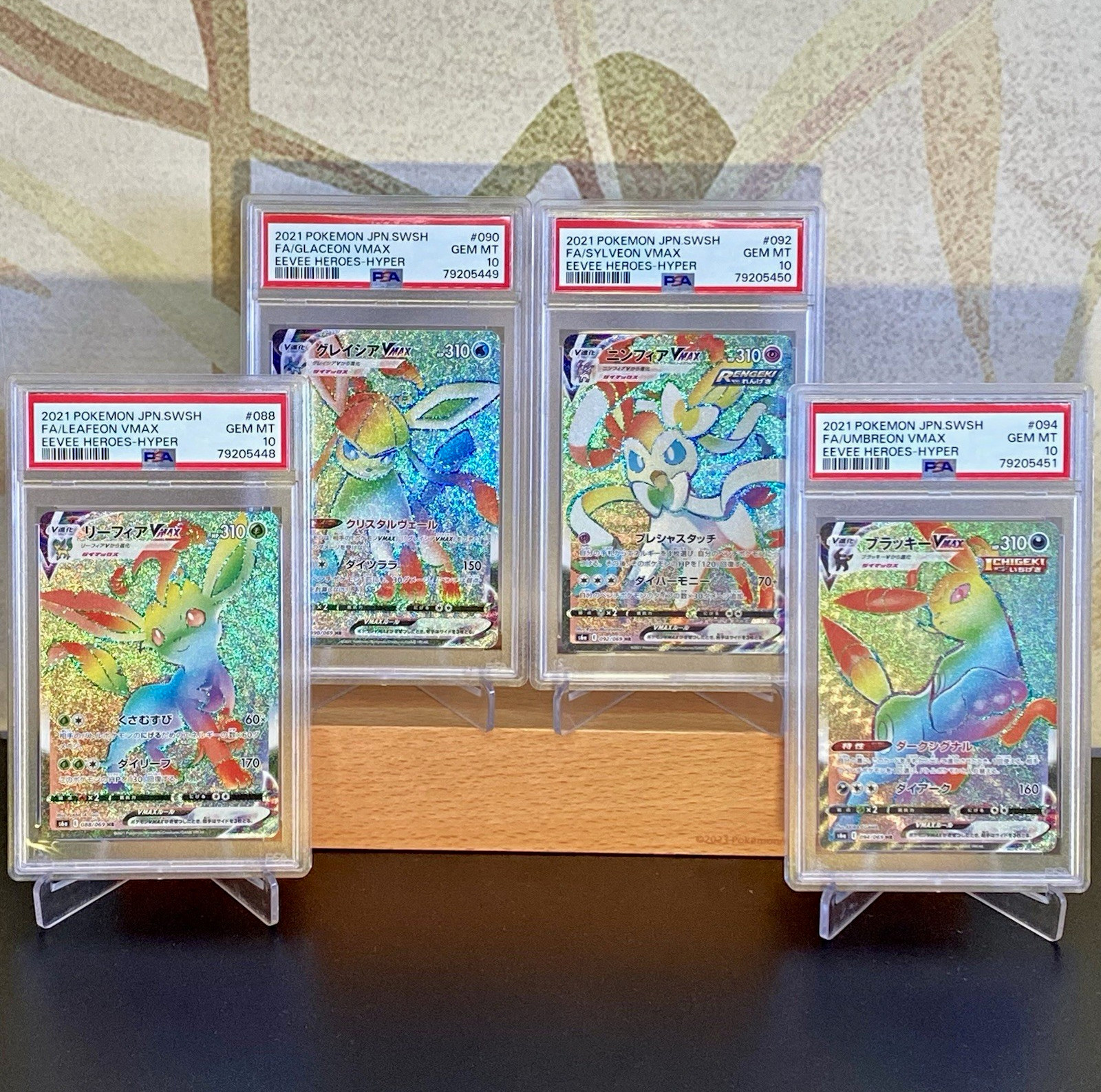 SEQUENTIAL PSA 10 2021 JPN Eevee Heroes VMAX HR Leafeon/Glaceon/Sylveon/Umbreon SEQUENTIAL PSA 10 2021 JPN Eevee Heroes VMAX HR Leafeon/Glaceon/Sylveon/Umbreon