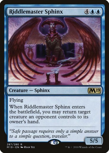 Riddlemaster Sphinx Core Set 2019 MTG Magic The Gathering Riddlemaster Sphinx Core Set 2019 MTG Magic The Gathering