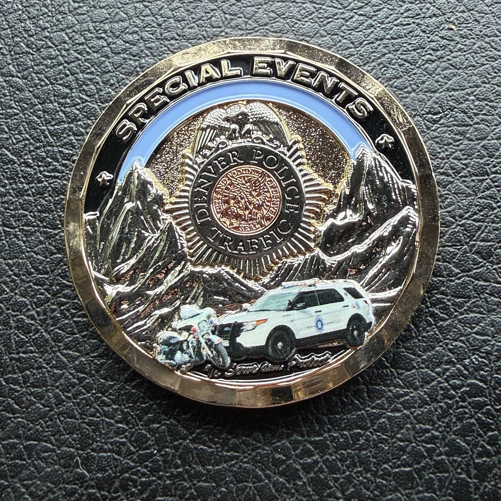 G61 Denver Police Traffic Special Events Colorado State POTUS Challenge Coin G61 Denver Police Traffic Special Events Colorado State POTUS Challenge Coin