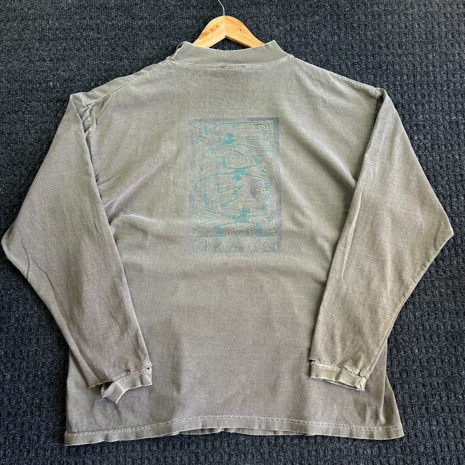 Vintage Gramicci Long Sleeve T Shirt Mens XL Green Made USA Distressed Thrashed Vintage Gramicci Long Sleeve T Shirt Mens XL Green Made USA Distressed Thrashed