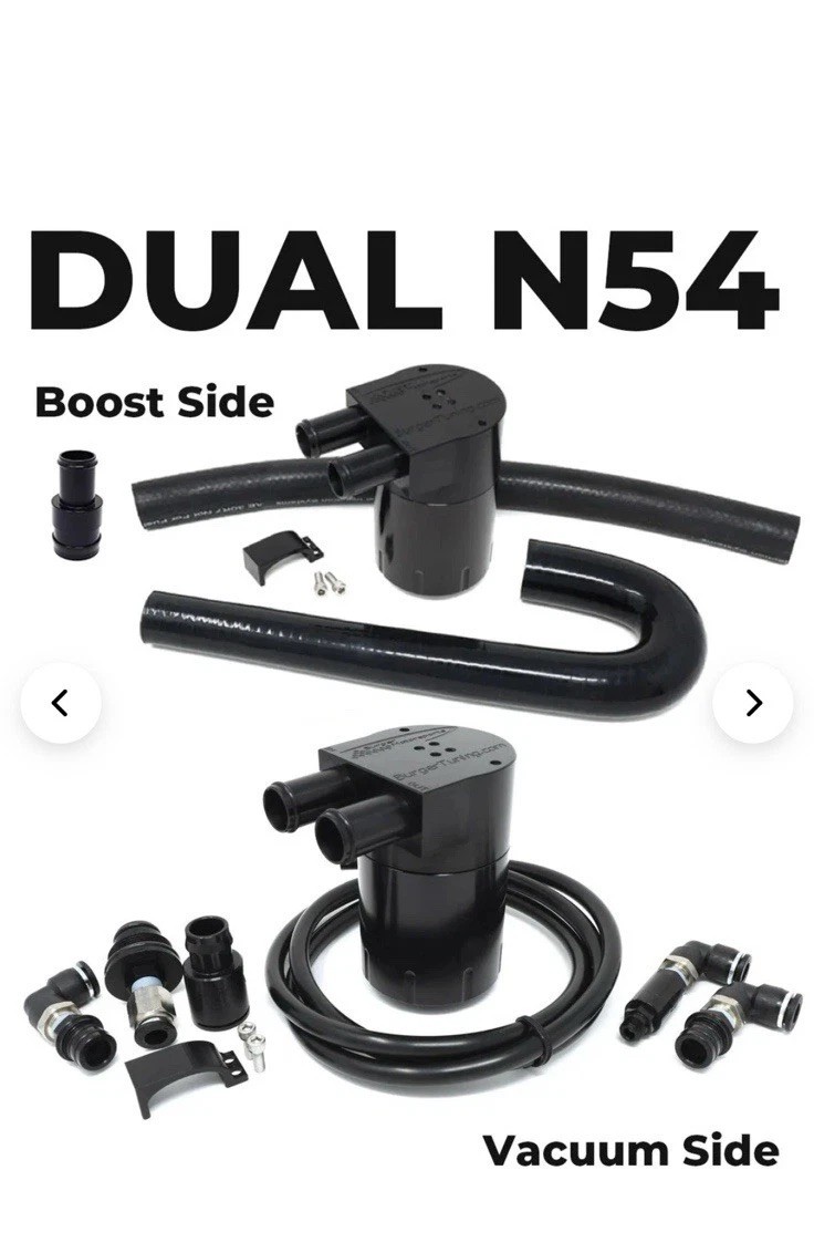 Burger Motorsport Dual Catch Can Bmw N54 Burger Motorsport Dual Catch Can Bmw N54