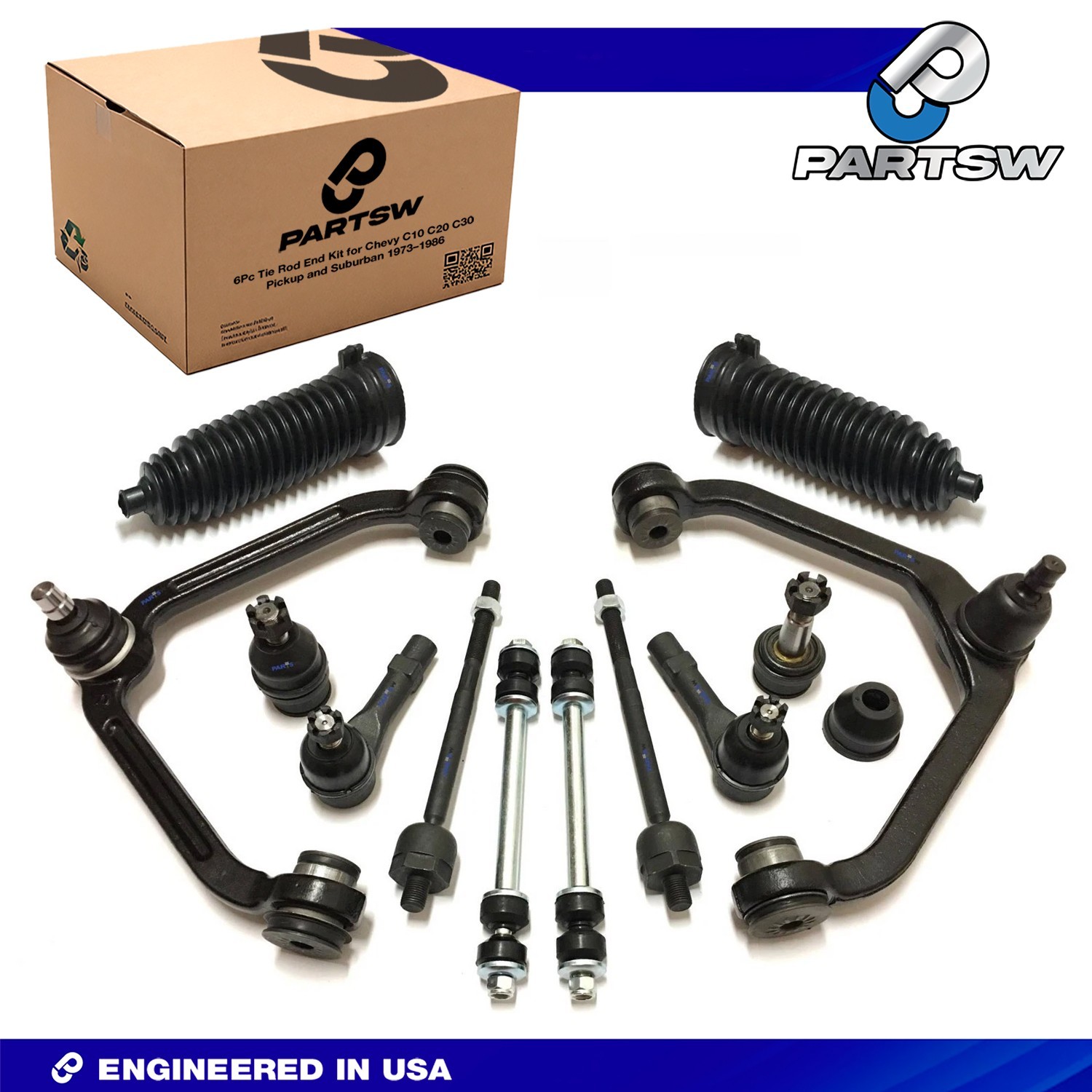PartsW 12Pc Complete Suspension Kit for Ford Explorer Sport Trac 2001-2003 4WD
