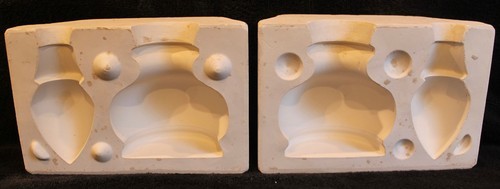 Vintage Gare Decorative Jar With Lid Set Slip Casting Mold 1819