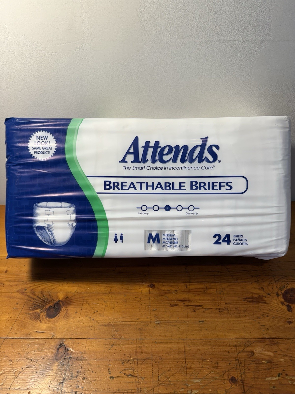 Vintage Attends Adult Diapers Medium Breathable 24 Pack BRB20 SEALED ~2011 Vintage Attends Adult Diapers Medium Breathable 24 Pack BRB20 SEALED ~2011