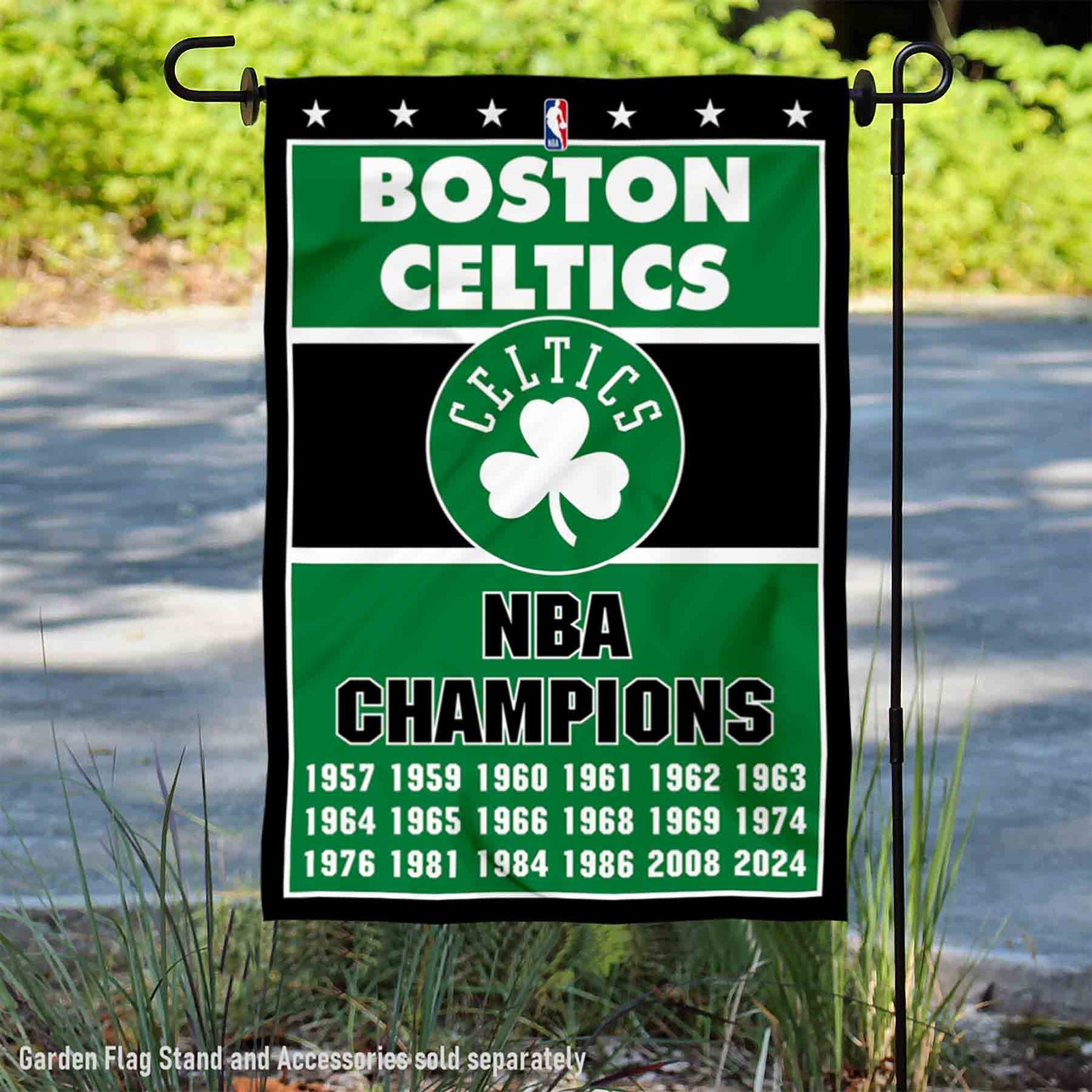 Boston Celtics 18 Time 18x NBA Champions Garden Banner Flag