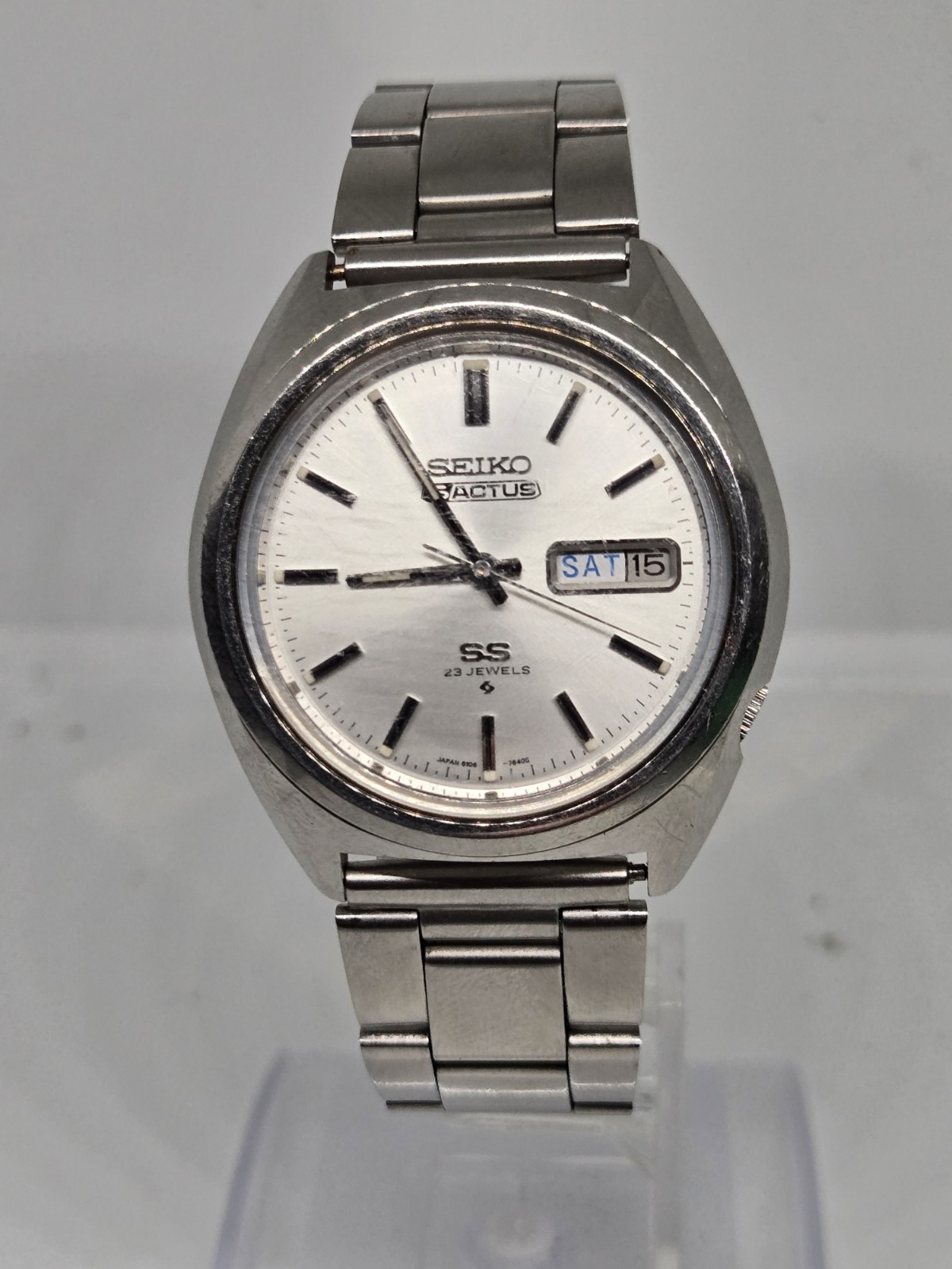 Vintage SEIKO 5 Actus SS 6106-7520 Automatic 23JEWELS Men\'s Watch Working