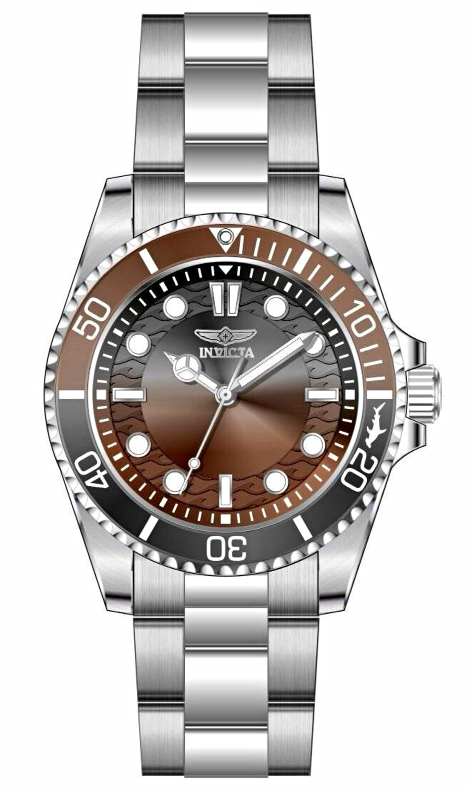 50939 - INVICTA Pro Diver Men 43mm Stainless Steel Steel Brown+Grey+Gradient 50939 - INVICTA Pro Diver Men 43mm Stainless Steel Steel Brown+Grey+Gradient