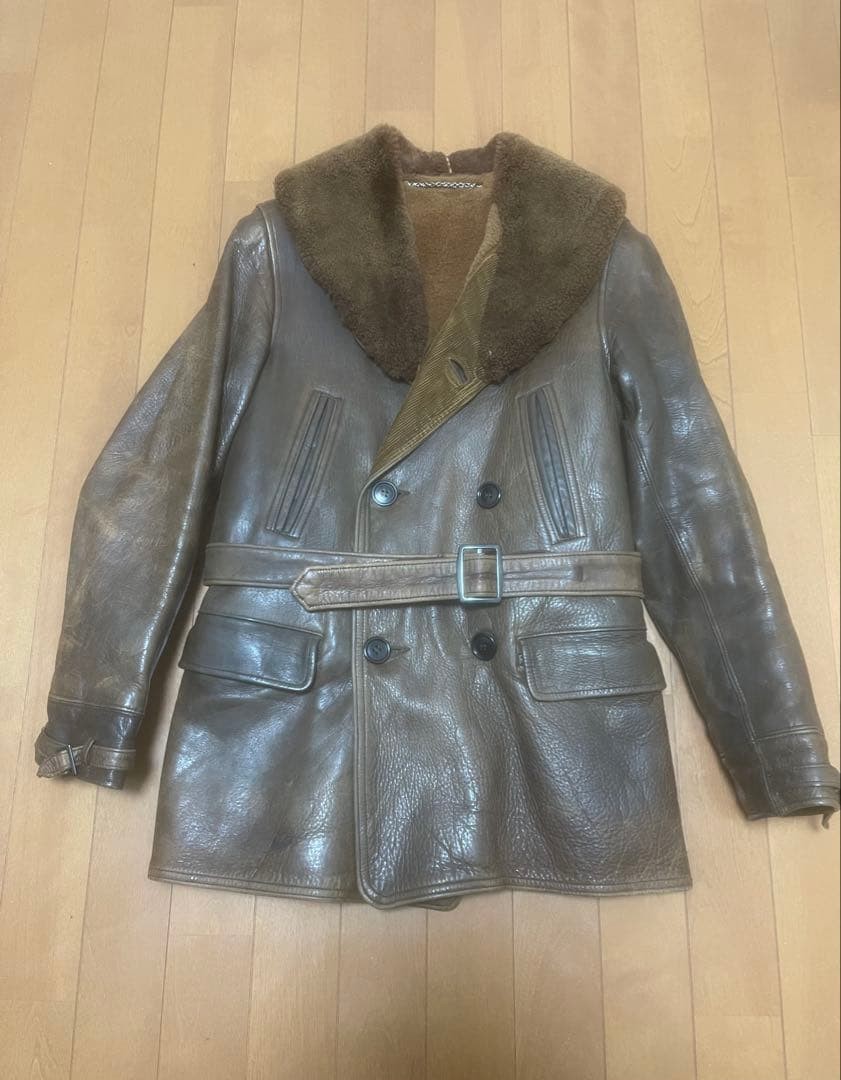 Rare 1930s–1940s Monarch Horsehide Car Coat 2608TK