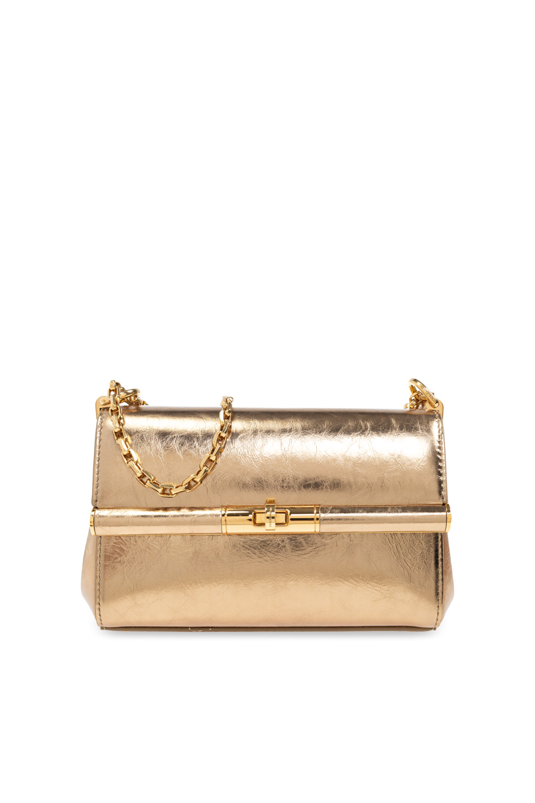 DOLCE&GABBANA Marlene Mini Gold Shoulder Bag New & Authentic