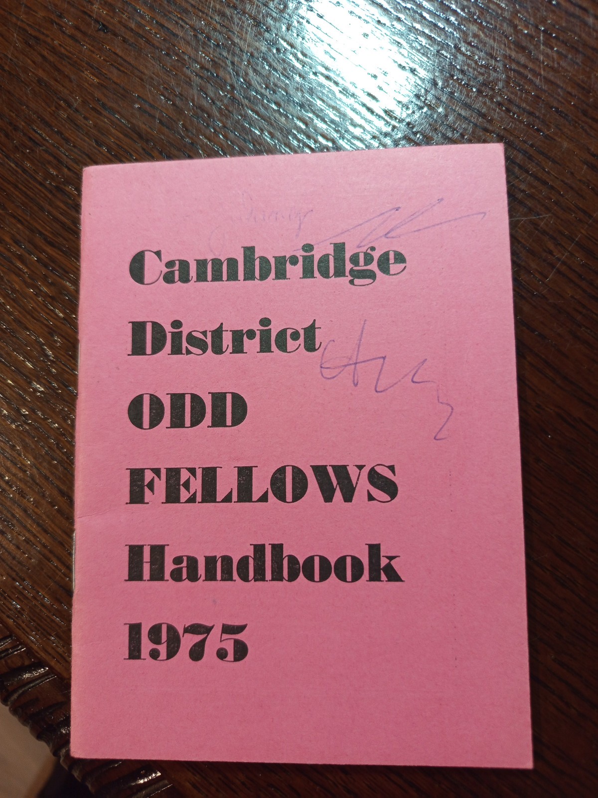 1975 Cambridge District Odd Fellows Handbook Freemasonry masonic/757 1975 Cambridge District Odd Fellows Handbook Freemasonry masonic/757