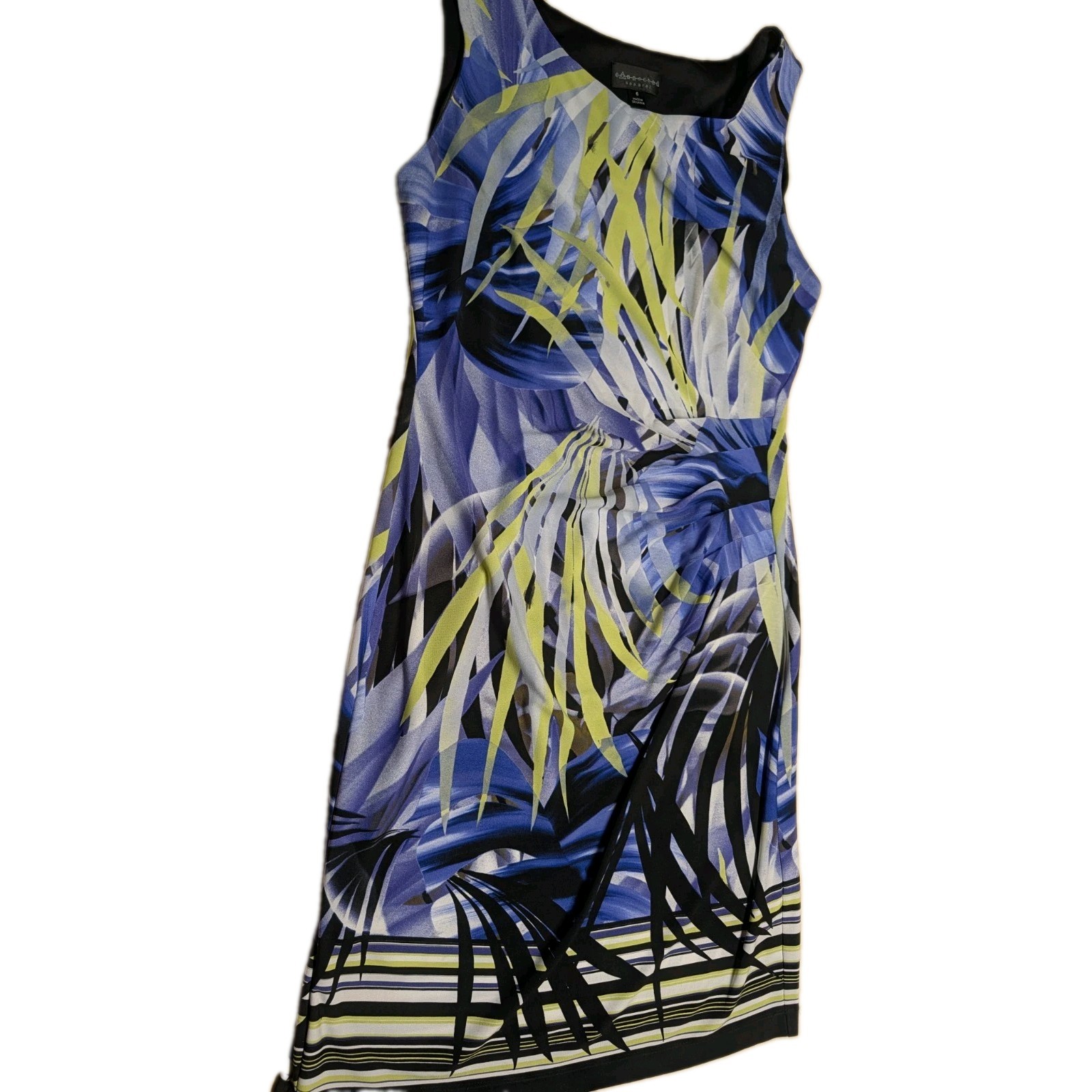 Connected Apparel Women\'s Dress Size 6 Floral Multicolor