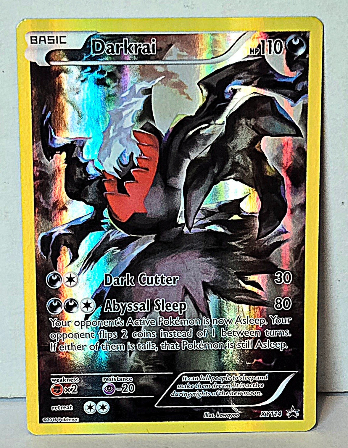 2016 Pokemon Darkrai basic # XY114 PROMO 2016 Pokemon Darkrai basic # XY114 PROMO
