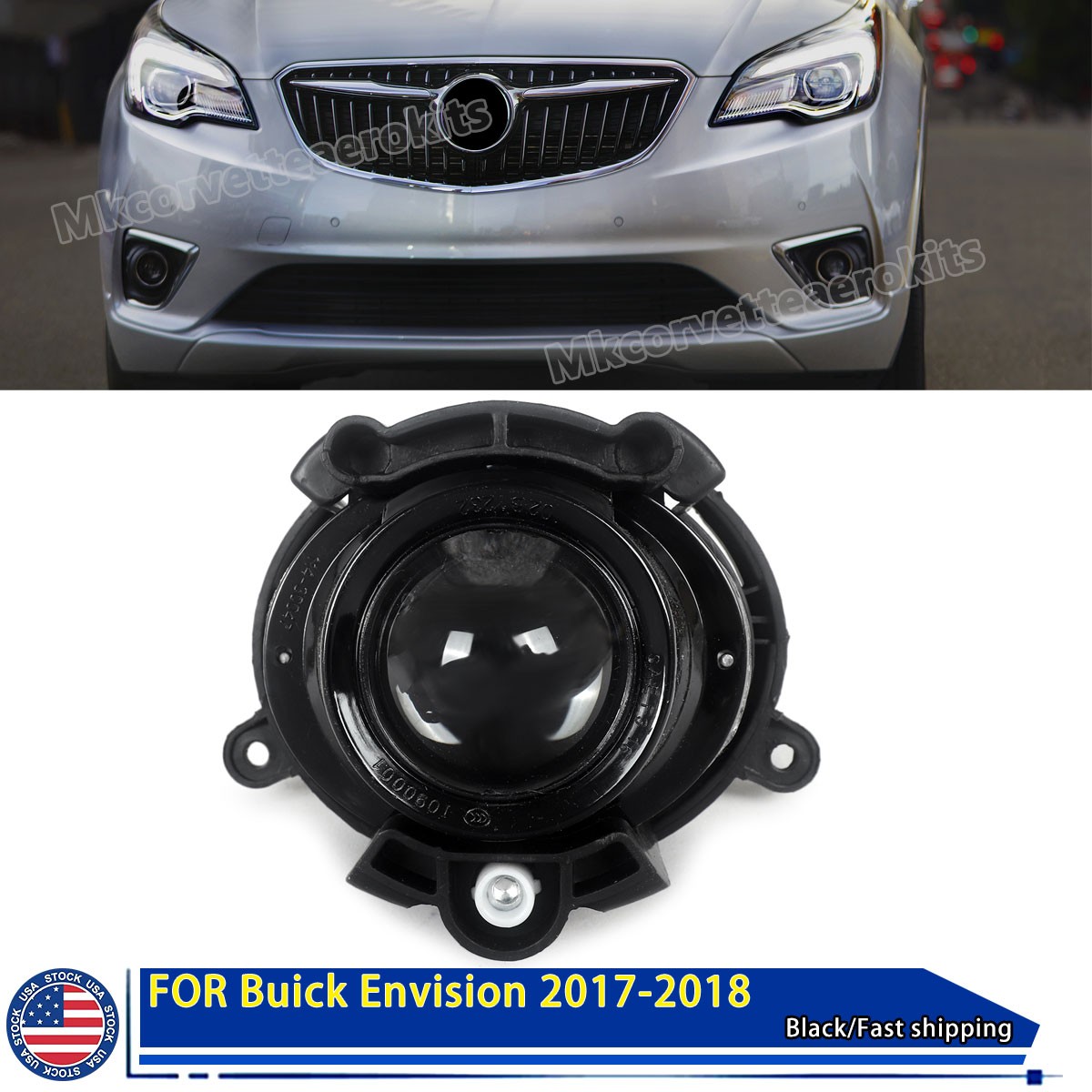 For 2017 2018 Buick Envision Fog Light R=L Front Bumper Fog Lamp GM2590106 For 2017 2018 Buick Envision Fog Light R=L Front Bumper Fog Lamp GM2590106