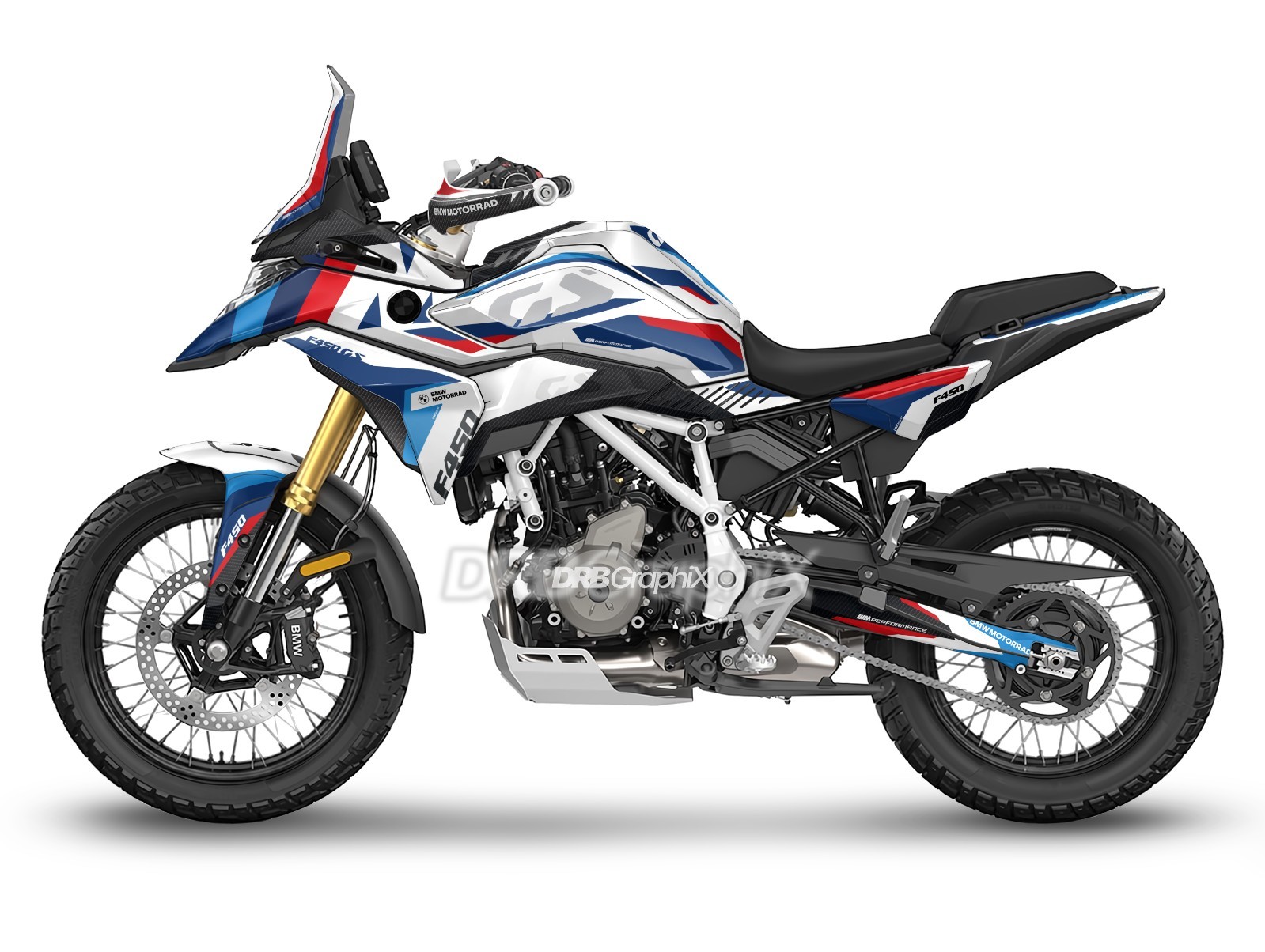 NEW Graphic kit for BMW F450GS (2026~) Decal Kit (XLM-W) NEW Graphic kit for BMW F450GS (2026~) Decal Kit (XLM-W)