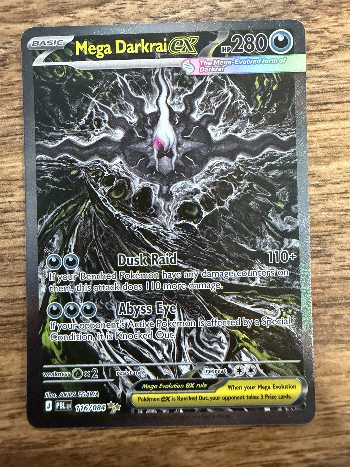 Mega Darkrai ex 116/084 Me05: Pitch Black Holo Mega Darkrai ex 116/084 Me05: Pitch Black Holo