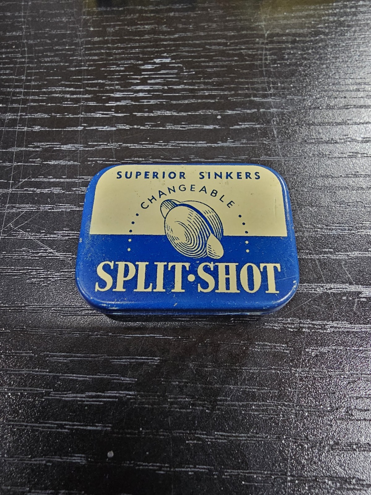Vintage SUPERIOR Split Shot Tin (New Old Stock) Fishing Sinkers Vintage SUPERIOR Split Shot Tin (New Old Stock) Fishing Sinkers