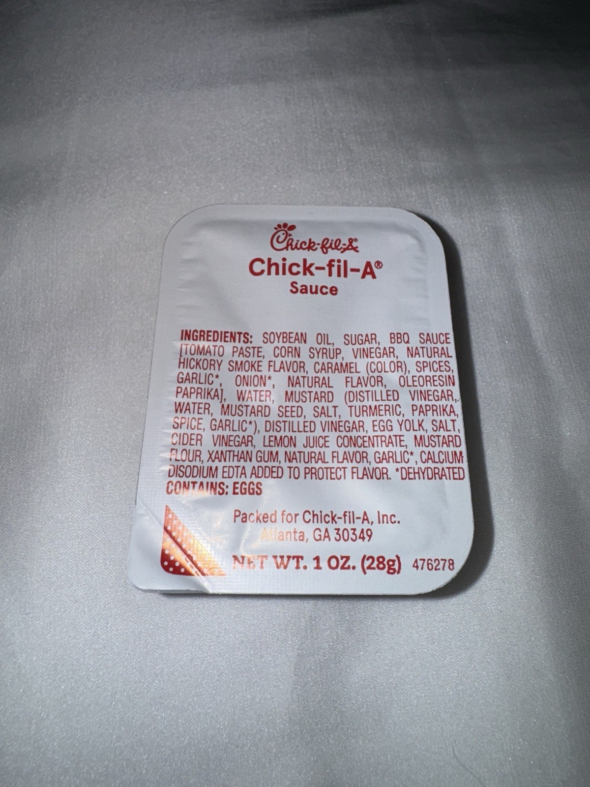 Chick-fil-a RARE DEFECTIVE EMPTY Sauce Packet Unopened Chick-fil-a Sauce Chick-fil-a RARE DEFECTIVE EMPTY Sauce Packet Unopened Chick-fil-a Sauce
