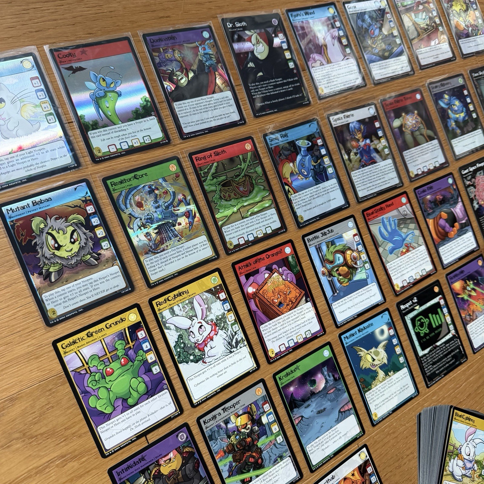 NM Neopets TCG Return of Dr. Sloth *Near Complete Set* 95/100 (WoTC / 2004)