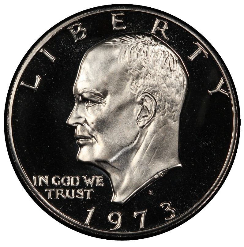 1973-S Clad Proof Eisenhower Dollar 1$