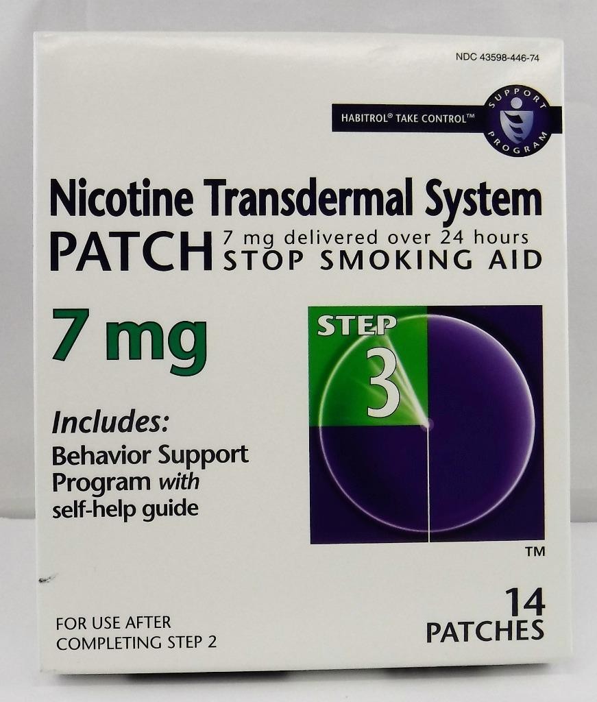 Habitrol® Nicotine Patch Step 3 7mg 14 TOTAL PATCHES Exp 12/2026+ 