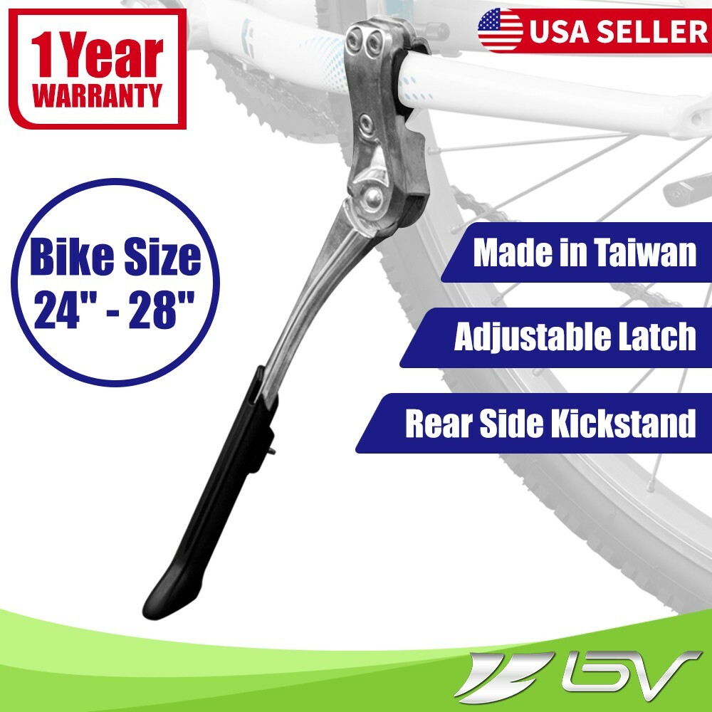 Bicycle Rear Side Kickstand Bike Kick Stand Adjustable Alloy Road MTB BMX 24-28\
