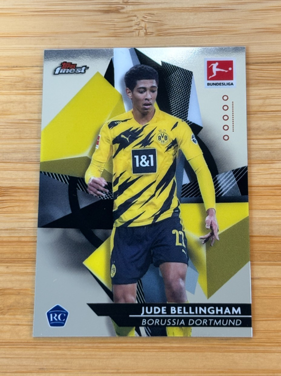 2020 Topps Finest Bundesliga Jude Bellingham RC Rookie #32 Dortmund 2020 Topps Finest Bundesliga Jude Bellingham RC Rookie #32 Dortmund