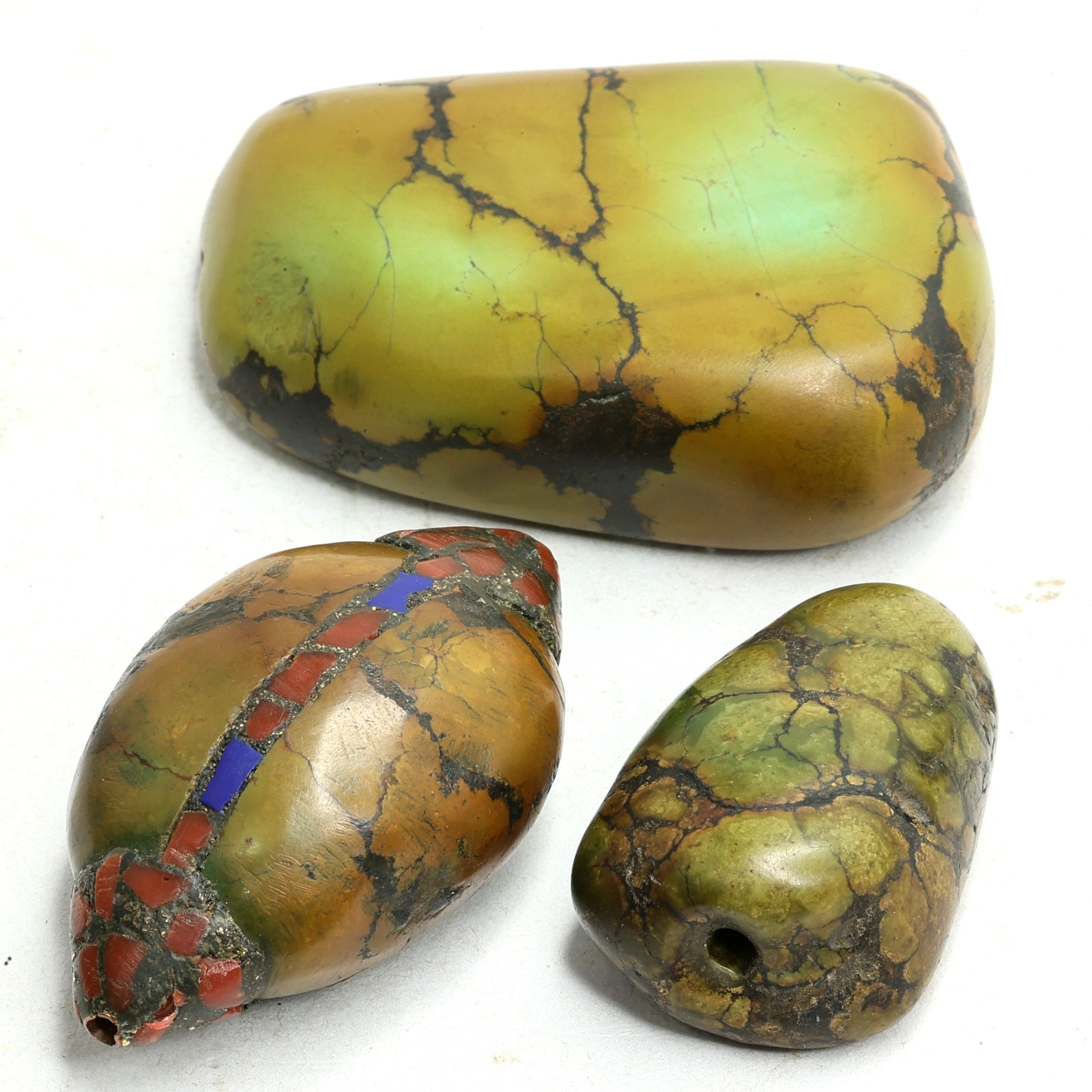 Old Tibet Natural Turquoise Loose Gemstone Lot 75g Antique Buddhist Amulet Talis Old Tibet Natural Turquoise Loose Gemstone Lot 75g Antique Buddhist Amulet Talis
