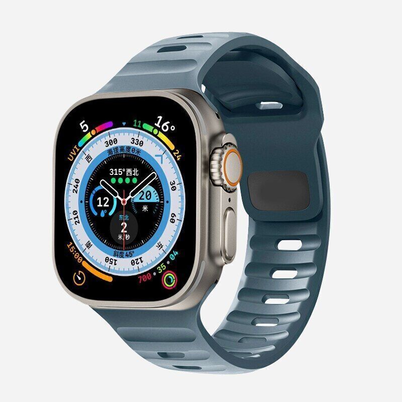 For Apple Watch Series Ultra 4 12 11 10 iWatch 42-49mm Silicone Sport Band Strap For Apple Watch Series Ultra 4 12 11 10 iWatch 42-49mm Silicone Sport Band Strap