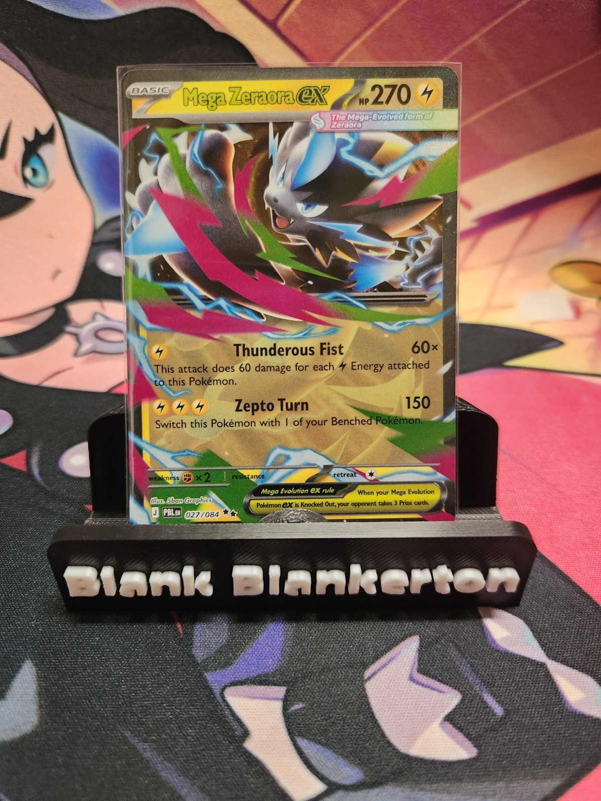 Pokemon TCG Mega Zeraora ex 027/084 ME05 Pitch Black Double Rare Pokemon TCG Mega Zeraora ex 027/084 ME05 Pitch Black Double Rare