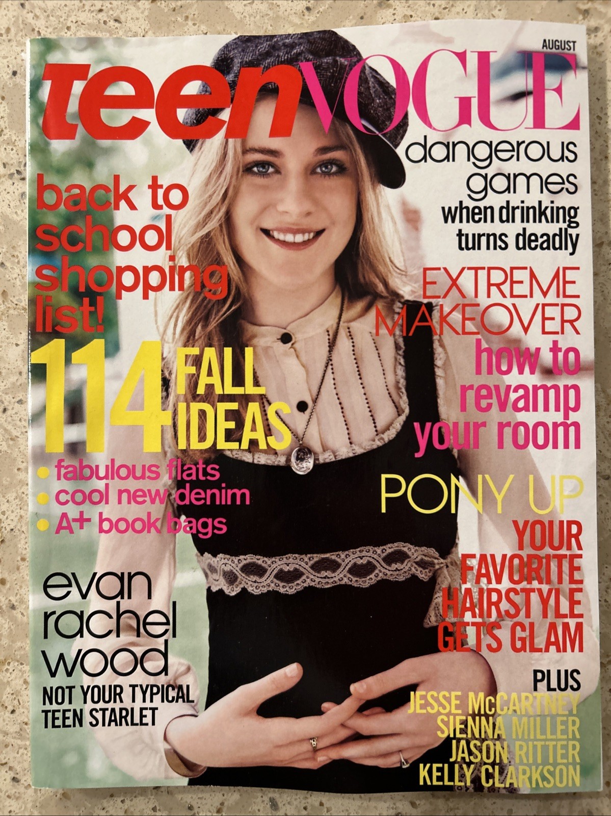 TEEN VOGUE Magazine Evan Rachel Wood JASON RITTER Jesse McCartney TEEN VOGUE Magazine Evan Rachel Wood JASON RITTER Jesse McCartney