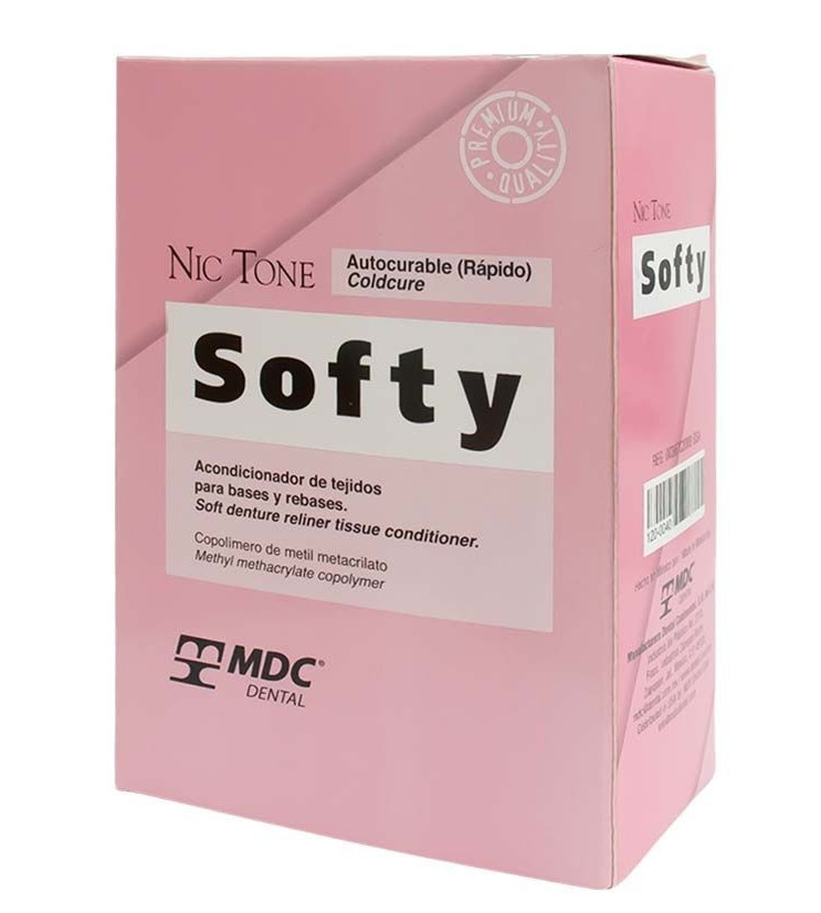 NIC TONE COLDCURE SOFTY SOFT DENTURE RELINE TISSUE CONDITIONER FOR DENTURE -MDC